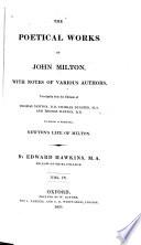 The Poetical Works of John Milton