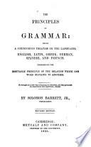 The Principles of Grammar