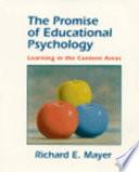 The Promise of Educational Psychology