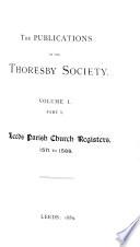 The Publications of the Thoresby Society