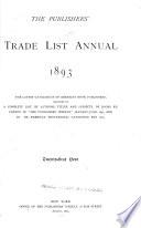 The Publishers' Trade List Annual