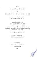 The Purgatory of Dante Alighieri: Purgatorio I-XXVII