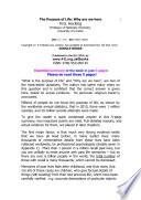 The Purpose of Life, Why are we Here