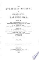The Quarterly Journal of Pure and Applied Mathematics