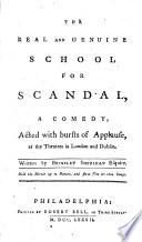 The Real and Genuine School for Scandal,