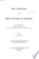 The Register of the Privy Council of Scotland