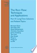 The Ricci Flow: Techniques and Applications