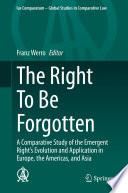 The Right To Be Forgotten