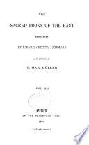 The Sacred Books of the East