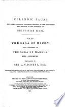 The Saga of Hacon translated by Sir G. W. Dasent