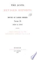 The Scots Revised Reports