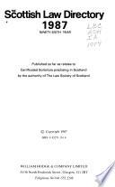 The Scottish Law Directory for ...