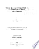 The Sine-Gordon Equation in Reversed-field Pinch Experiments