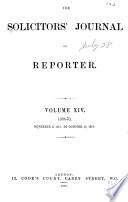The Solicitors' Journal & Reporter