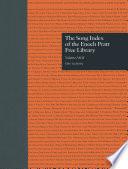 The Song Index of the Enoch Pratt Free Library