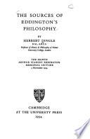 The Sources of Eddington's Philosophy