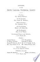 The South Carolina Historical and Genealogical Magazine