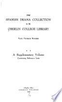 The Spanish Drama Collection in the Oberlin College Library