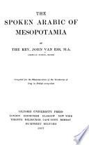 The Spoken Arabic of Mesopotamia