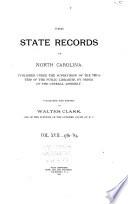 The State Records of North Carolina (v. 11-26)