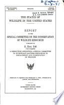 The Status of Wildlife in the United States