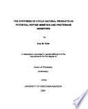 The Synthesis of Cyclic Natural Products as Potential Peptide Mimetics and Proteinase Inhibitors