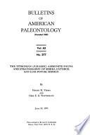 The Tithonian (Jurassic) Ammonite Fauna and Stratigraphy of Sierra Catorce, San Luis Potosi, Mexico