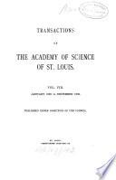 The Transactions of the Academy of Science of Saint Louis