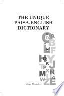 The Unique Paisa-English Dictionary