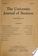 The University Journal of Business