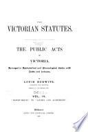 The Victorian Statutes