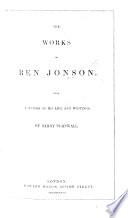 The Works of B. J. with a Memoir of His Life and Writings, by Barry Cornwall [i.e. B. W. Procter].