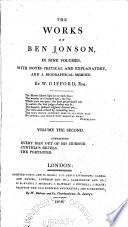The Works of Ben Jonson: Every man out of his humour
