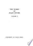 The Works of Inazo Nitobe: Editorial jottings, 1930-1933