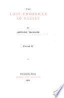 The Writings of Anthony Trollope: Last chronicles of Barset