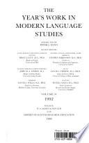 The Year's Work in Modern Language Studies