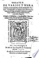 Theatro de varios y maravillosos acaecimientos de la onudable fortuna