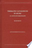 Thematic Catalogues in Music