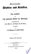 Theologische Studien und Kritiken