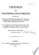 Théorie des fonctions analytiques