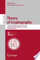 Theory of Cryptography