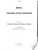 Thesaurus of ERIC Descriptors