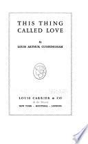 This Thing Called Love