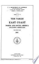 Tide Tables, East Coast, North and South America, Including Greenland