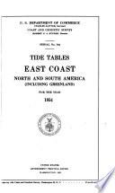 Tide Tables, East Coast of North and South America (including Greenland)