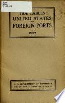 Tide Tables, United States and Foreign Ports