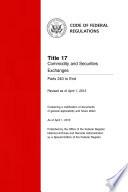 Title 17 Commodity and Securities Exchanges Parts 240 to End (Revised as of April 1, 2014)