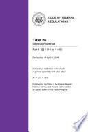 Title 26 Internal Revenue Part 1 (§§ 1.401 to 1.440) (Revised as of April 1, 2014)