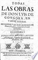 Todas las obras de Don Lvis de Gongora