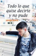 Todo lo que quise decirte y no pude